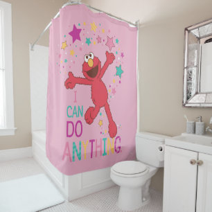 Elmo   I Can Do Anything Shower Curtain