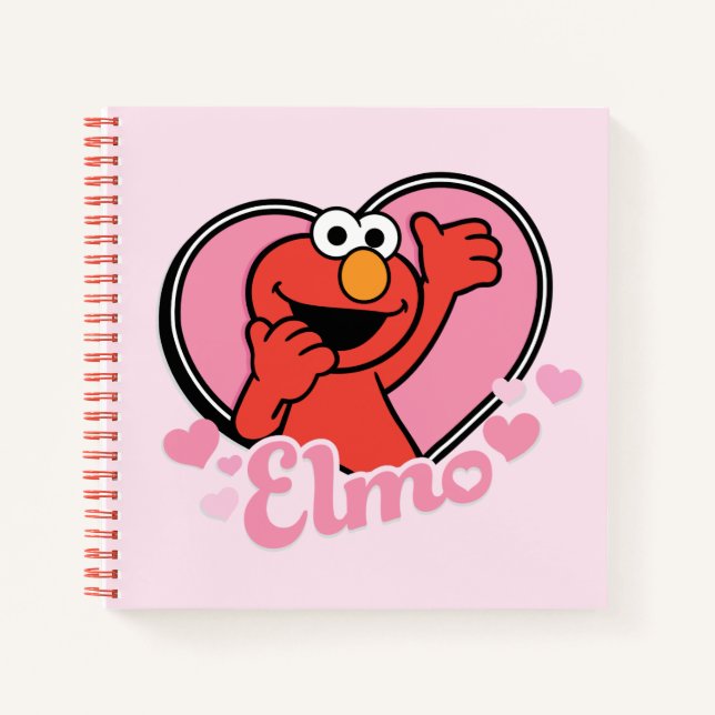 Elmo in Heart Valentine Notebook (Front)