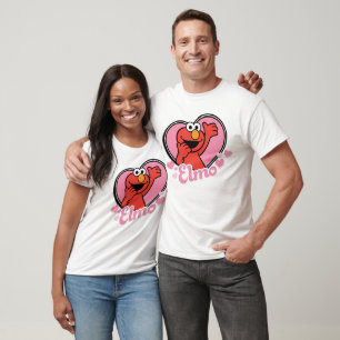 Elmo in Heart Valentine T-Shirt