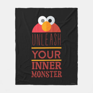 Elmo Inner Monster Fleece Blanket