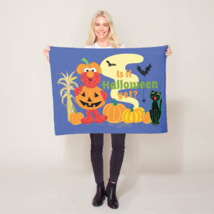 Elmo   Is it Halloween Yet? Fleece Blanket