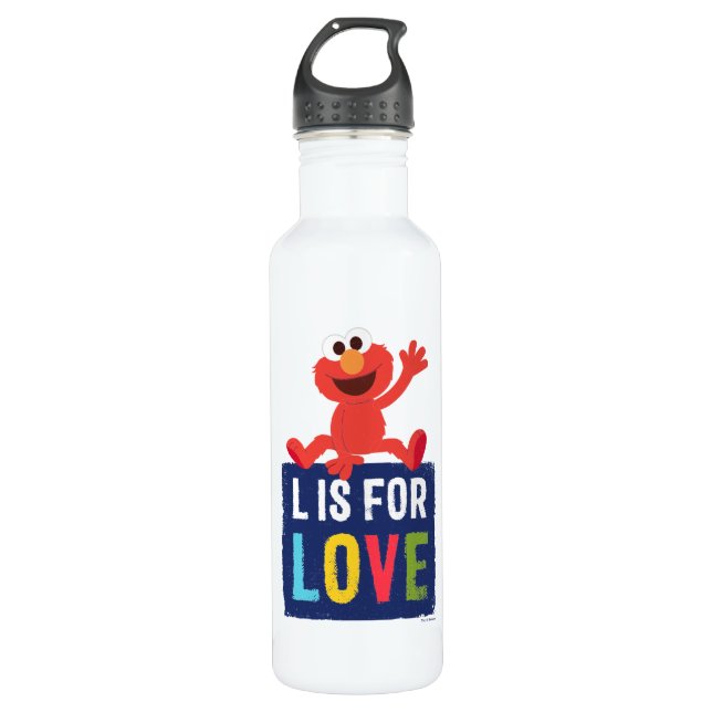 Elmo | L is for Love 710 Ml Water Bottle (Front)