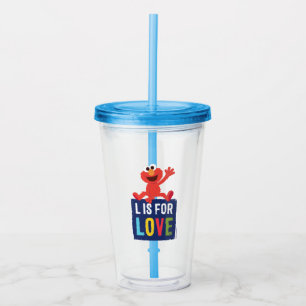 Elmo   L is for Love Acrylic Tumbler