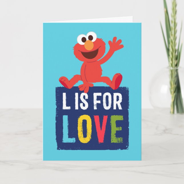 Elmo | L is for Love Card (Front)