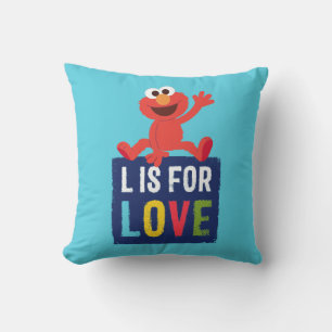Elmo   L is for Love Cushion