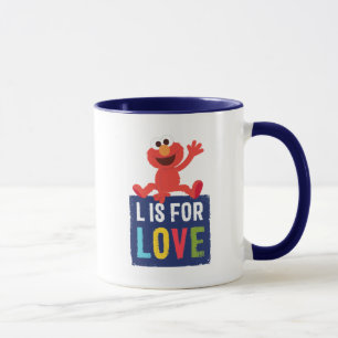 Elmo L is for Love Mug