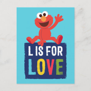 Elmo L is for Love Postcard