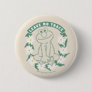 Elmo Leave No Trace Floral Graphic 6 Cm Round Badge