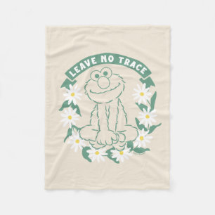 Elmo Leave No Trace Floral Graphic Fleece Blanket