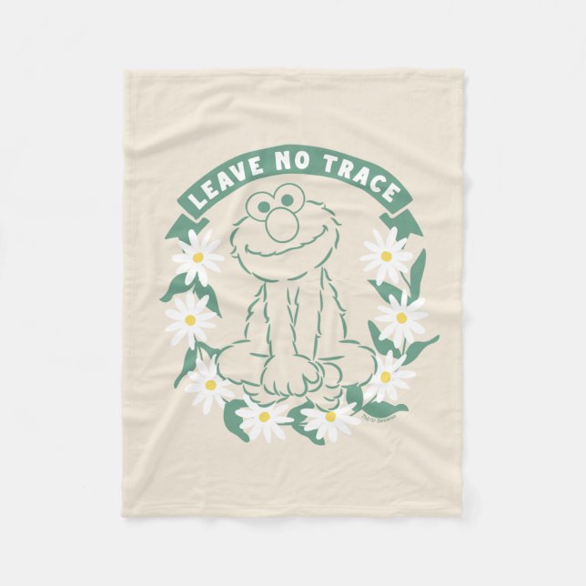 Elmo | Leave No Trace Floral Graphic Fleece Blanket (Front)