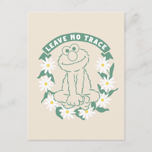 Elmo | Leave No Trace Floral Graphic Postcard (Front)