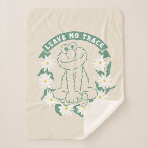 Elmo Leave No Trace Floral Graphic Sherpa Blanket