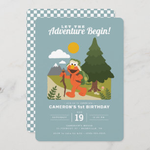 Elmo Let the Adventure Begin Birthday Invitation