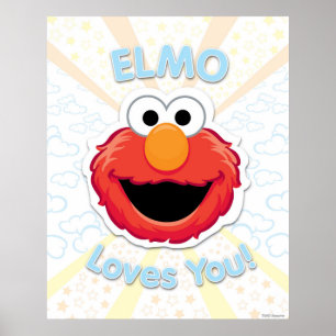 Elmo Loves You Poster