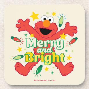 Elmo   Merry and Bright Coaster