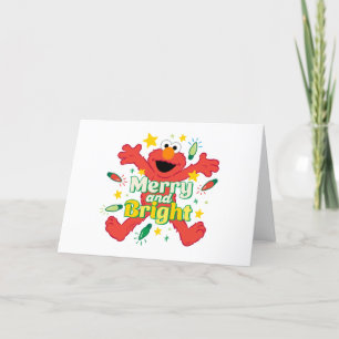 Elmo Merry and Bright Holiday Card