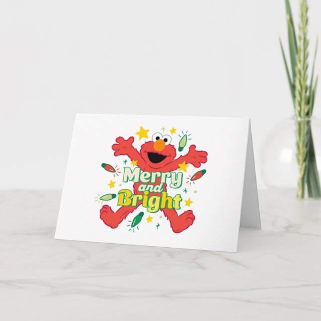Elmo | Merry and Bright Holiday Card (Front)