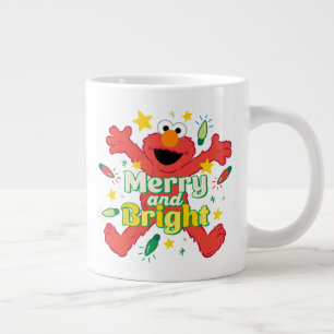 Elmo Merry and Bright Large Coffee Mug