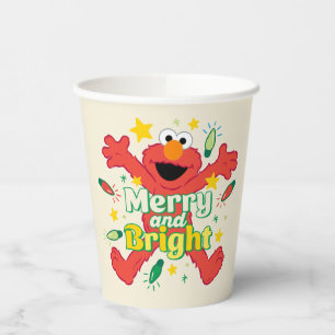 Elmo   Merry and Bright Paper Cups