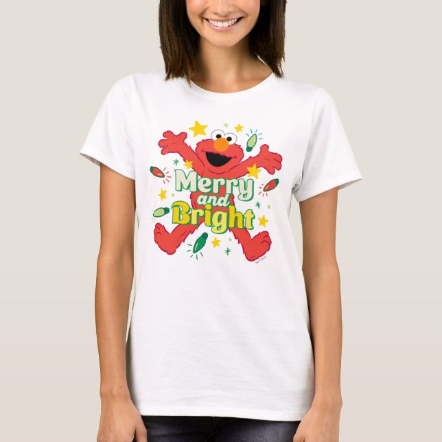 Elmo | Merry and Bright T-Shirt (Front)