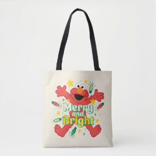 Elmo   Merry and Bright Tote Bag