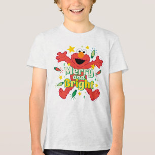 Elmo   Merry and Bright Tri-Blend Shirt