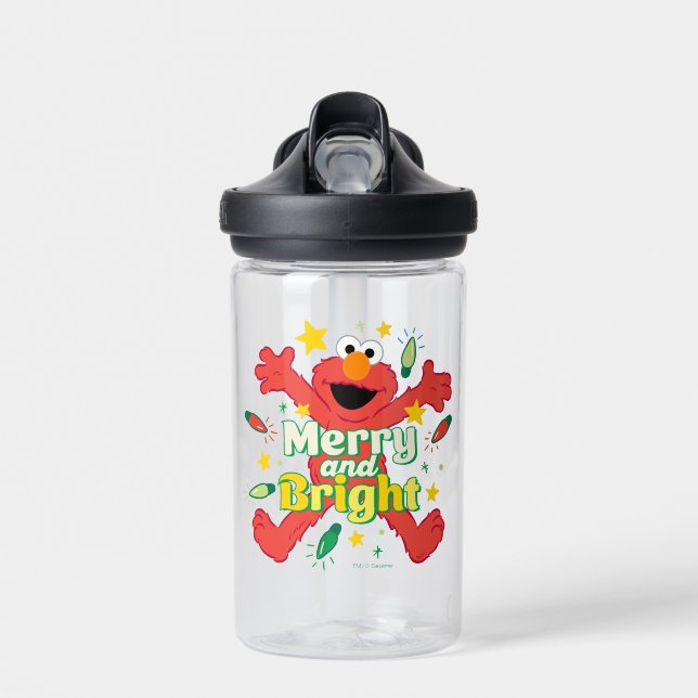 Elmo | Merry and Bright Water Bottle (Front)