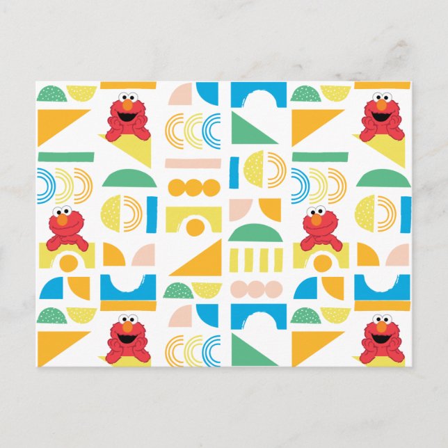 Elmo Minimalist Pattern Postcard (Front)