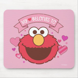 Elmo   My Heart Belongs To Elmo Mouse Mat