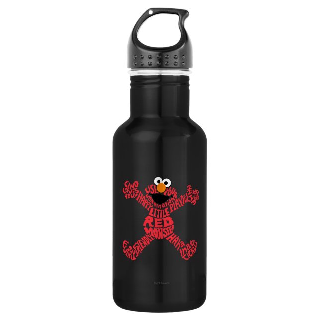 Elmo Pattern Fill 532 Ml Water Bottle (Front)