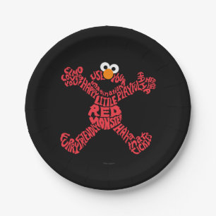 Elmo Pattern Fill Paper Plate