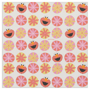 Elmo Pom-Pom Pattern Fabric
