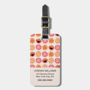Elmo Pom-Pom Pattern Luggage Tag