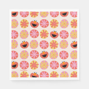 Elmo Pom-Pom Pattern Napkin