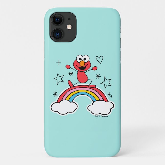 Elmo Rainbow Doodley Graphic Case-Mate iPhone Case (Back)