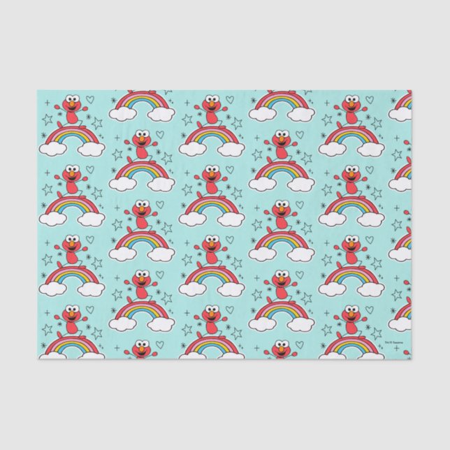 Elmo Rainbow Doodley Graphic Tissue Paper (Front)
