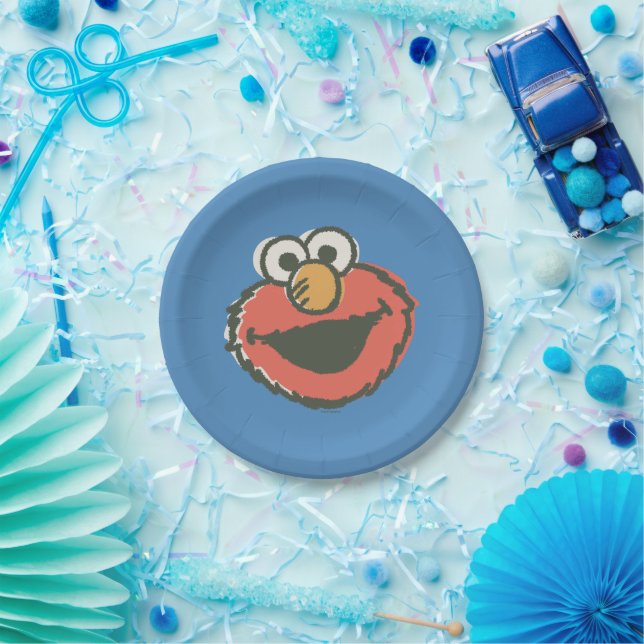 Elmo Retro Paper Plate (Party)