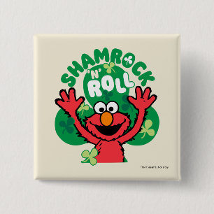 Elmo Shamrock 'N' Roll 15 Cm Square Badge