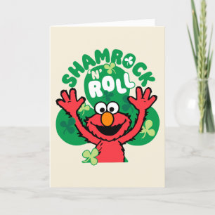 Elmo   Shamrock 'N' Roll Holiday Card