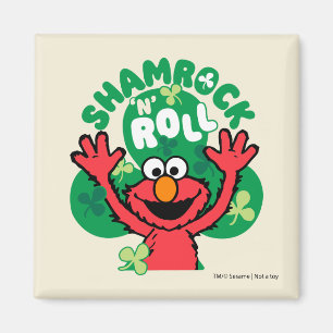 Elmo Shamrock 'N' Roll Magnet