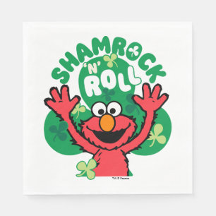 Elmo   Shamrock 'N' Roll Napkin