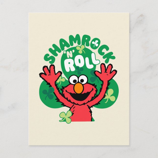 Elmo | Shamrock 'N' Roll Postcard (Front)