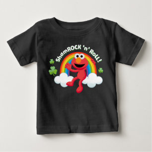 Elmo Shamrock 'n' Roll Rainbow Baby T-Shirt