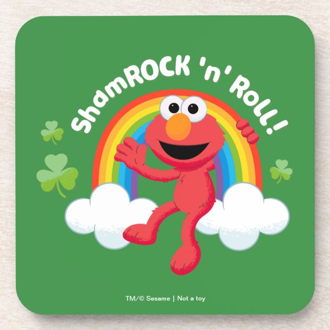 Elmo | Shamrock 'n' Roll Rainbow Coaster (Front)