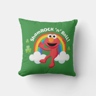 Elmo   Shamrock 'n' Roll Rainbow Cushion