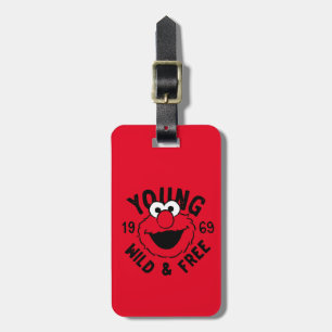 Elmo Skate Logo - Young, Wild & Free 1969 Luggage Tag