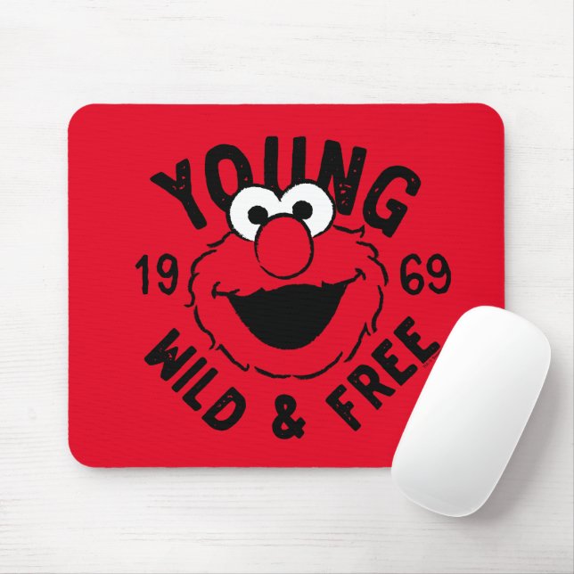 Elmo Skate Logo - Young, Wild & Free 1969 Mouse Mat (With Mouse)