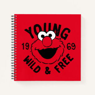 Elmo Skate Logo - Young, Wild & Free 1969 Notebook