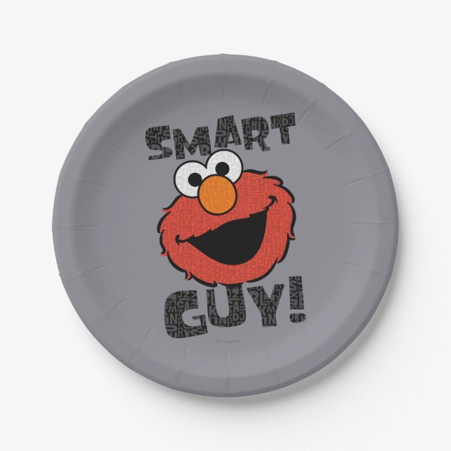 Elmo Smart Paper Plate (Front)