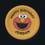 Elmo Smiling Face Paper Plate<br><div class="desc">Bring a friendly smile and a touch of Sesame Street fun to your day with this adorable Elmo graphic! This graphic showcases a charming illustration of Elmo's iconic fuzzy red head, with his wide, happy eyes and orange nose. This simple yet instantly recognizable design is cheerful and playful. Perfect for...</div>